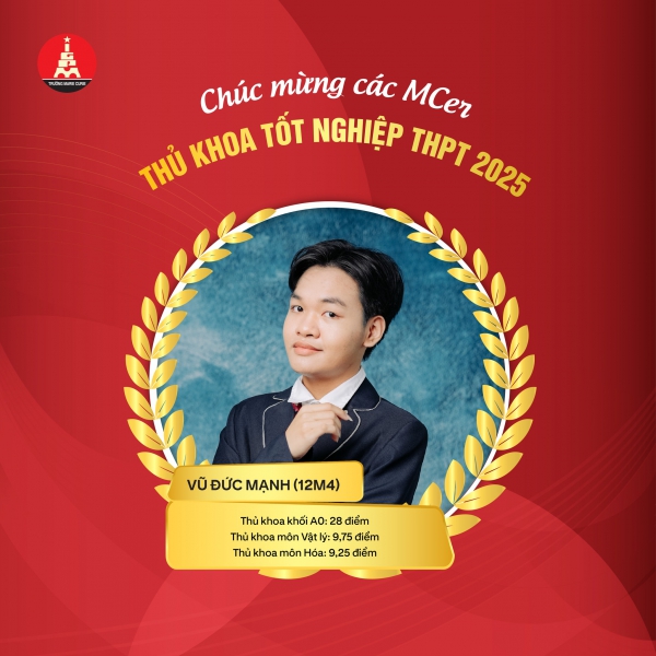 TỰ HÀO BẢNG VÀNG THÀNH TÍCH CỦA CÁC MCER 12 TRONG KỲ THI TỐT NGHIỆP THPT 2025